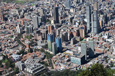 High angle view of cityscape