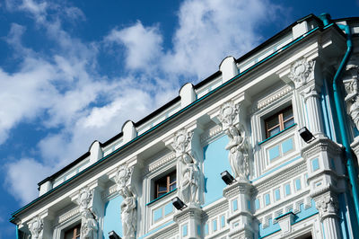 Low angle view of building against sky