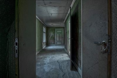 Interior of abandoned building