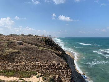 Scenic view of sea against sky