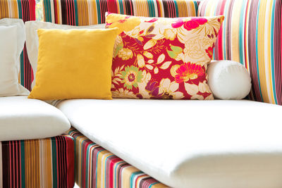 Close-up of multi colored bed