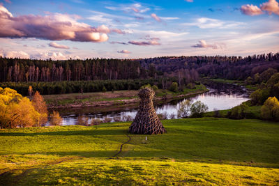 Scenic view of landscape against sky