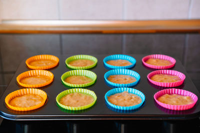 Close-up of cupcakes