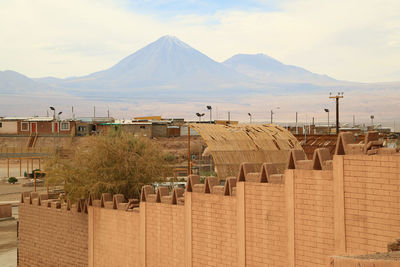 Panoramic view of buildings against sky