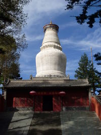 Low angle view of temple