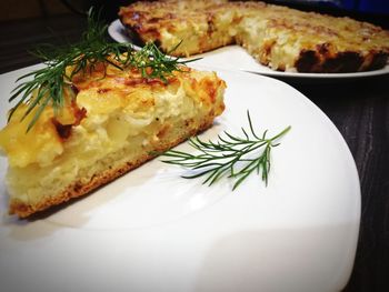 Close-up of food on plate