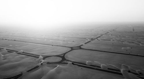 Aerial view of landscape against sky