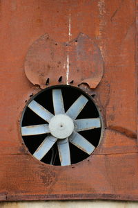 Low angle view of clock