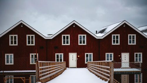 Low angle view of building against sky