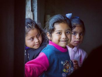 Portrait of smiling girl