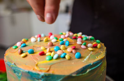 Preparation of cake and carnival pastries with american recipes.