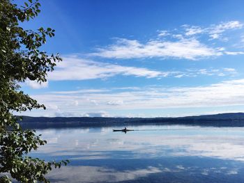 Scenic view of calm lake