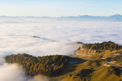 Scenic view of landscape against sky