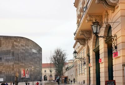 Low angle view of historic building against sky