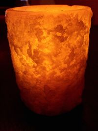 Close-up of object over black background