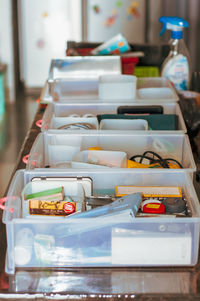 Drawer with stationaries. organizing and decluttering.