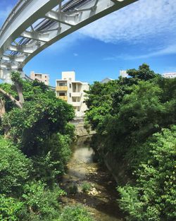 Built structure with trees in background