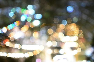Defocused image of lights