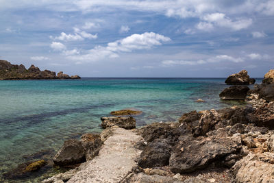 Scenic view of sea against sky