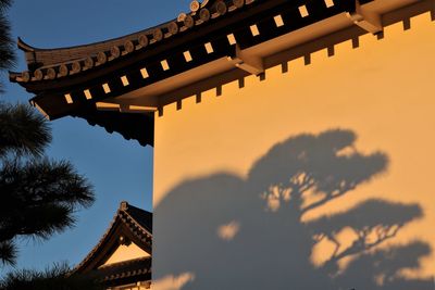 Low angle view of buildings against sky