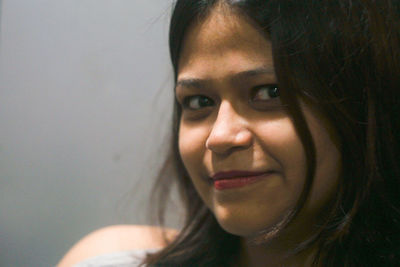 Portrait of young woman