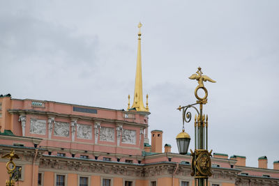 Low angle view of buildings against sky