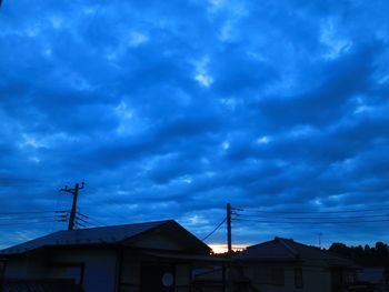 Low angle view of buildings against sky