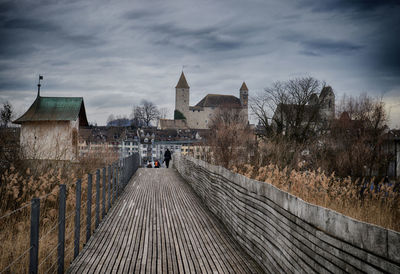 Panoramic view of historical building against sky