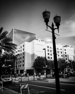 Buildings in city against sky