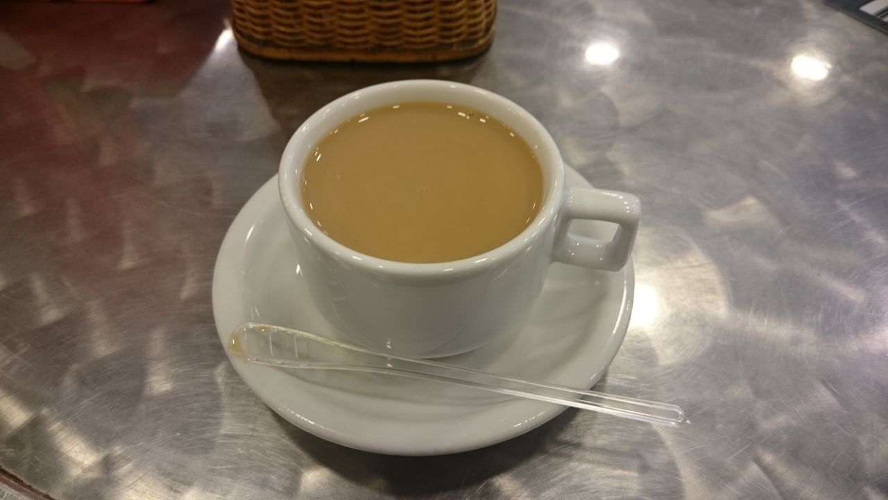 food and drink, indoors, drink, table, still life, coffee cup, refreshment, high angle view, freshness, spoon, coffee, coffee - drink, no people, cup, saucer, close-up, tea cup, absence, healthy eating, plate