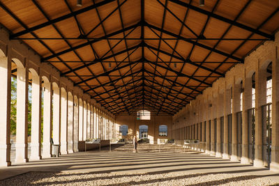 Old train parking lot restored into a tourist attraction in valencia