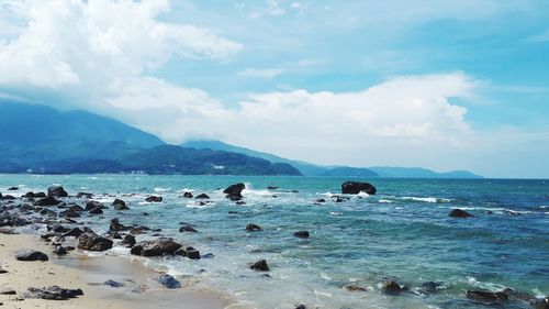 Scenic view of sea against sky