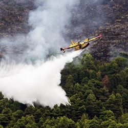 Mountain rescue for fire