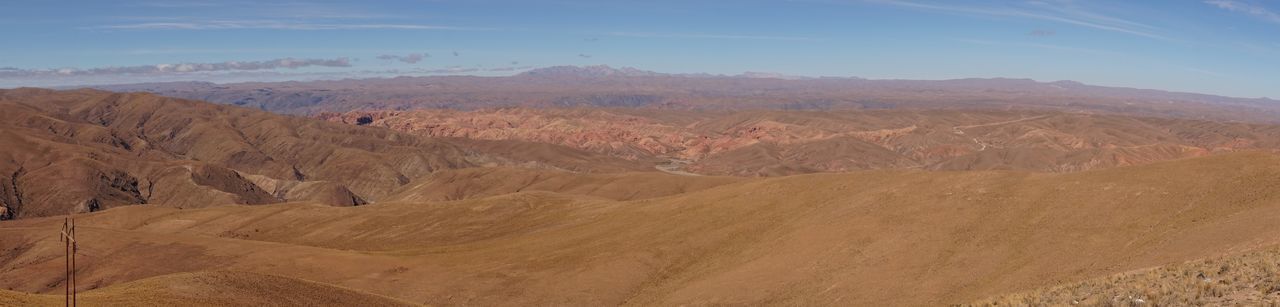 PANORAMIC VIEW OF ARID LANDSCAPE