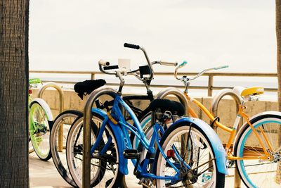 Bicycles parked on bicycle