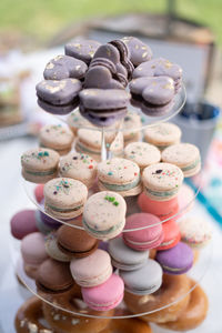 Close-up of cake on table