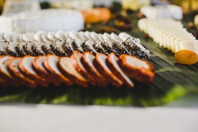 Close-up of cake on table