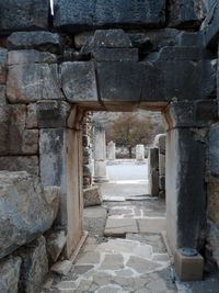 Entrance of historic building