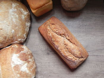 Close-up of bread on table