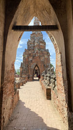 Old temple in ayutthaya thailand