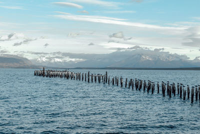 Scenic view of sea against sky