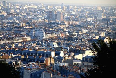 High angle view of cityscape