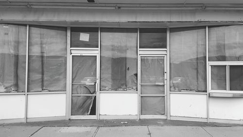 Interior of abandoned building