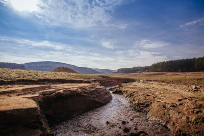 Scenic view of landscape against sky