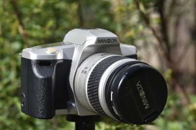 Close-up of camera