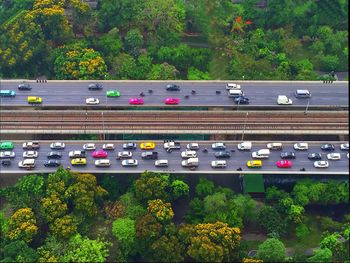 Car moving on road