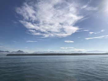 Scenic view of sea against sky