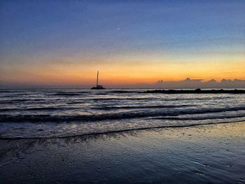 Scenic view of sea against sky