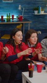 Women sitting in restaurant