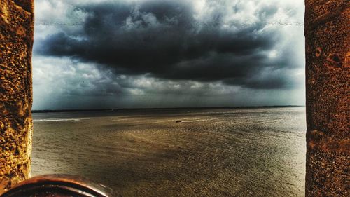 Close-up of sea against sky